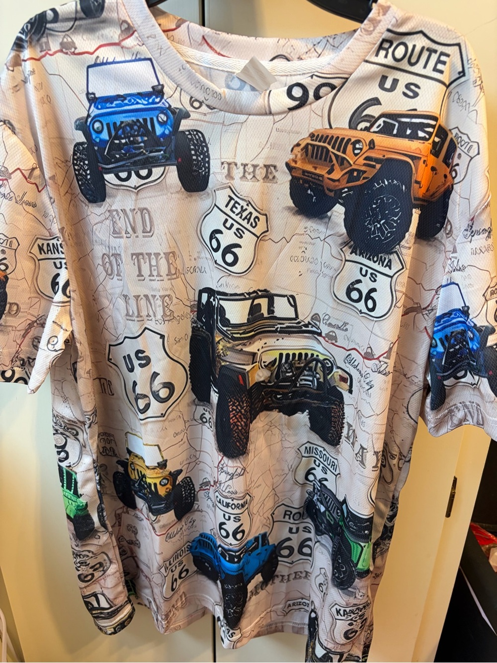 Route 66 Off-Road Jeep Graphic Tee - Multi Color